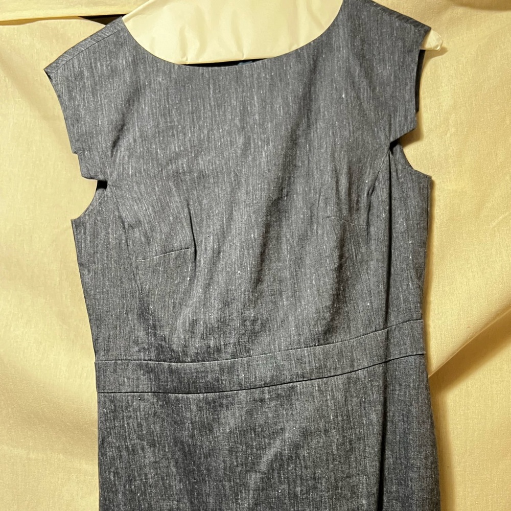 Ann Taylor Gray Blue Dress
